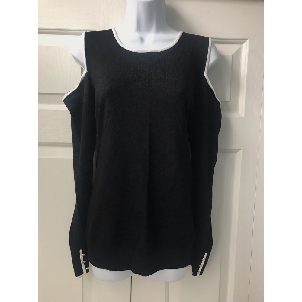 **CALVIN KLEIN** Cold Shoulder Sweater Sz:L